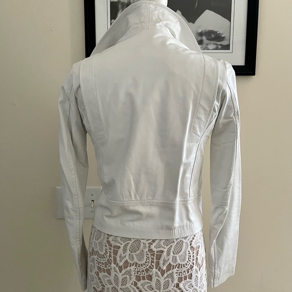 New Real leather jacket AnnaRita N size S EU 40 made in Italy org $559 - Picture 6 of 15